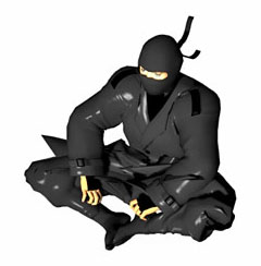 Die Oberschenkel zum Boden drücken