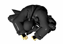 Den Oberkörper zu den Füßen bewegen